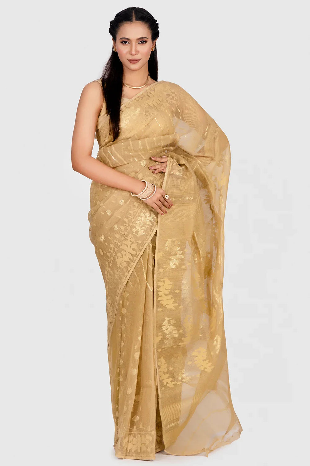 Belwari Jamdani Saree