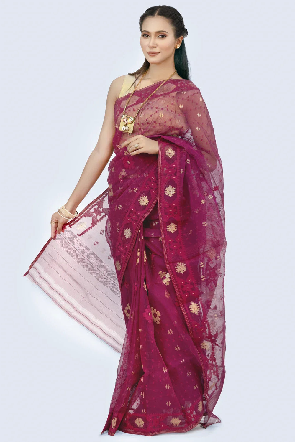 Belwari Jamdani Saree