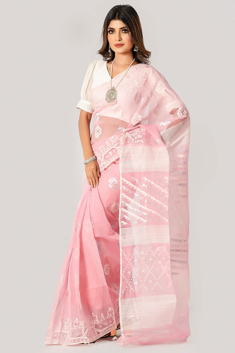 Belwari Jamdani Saree