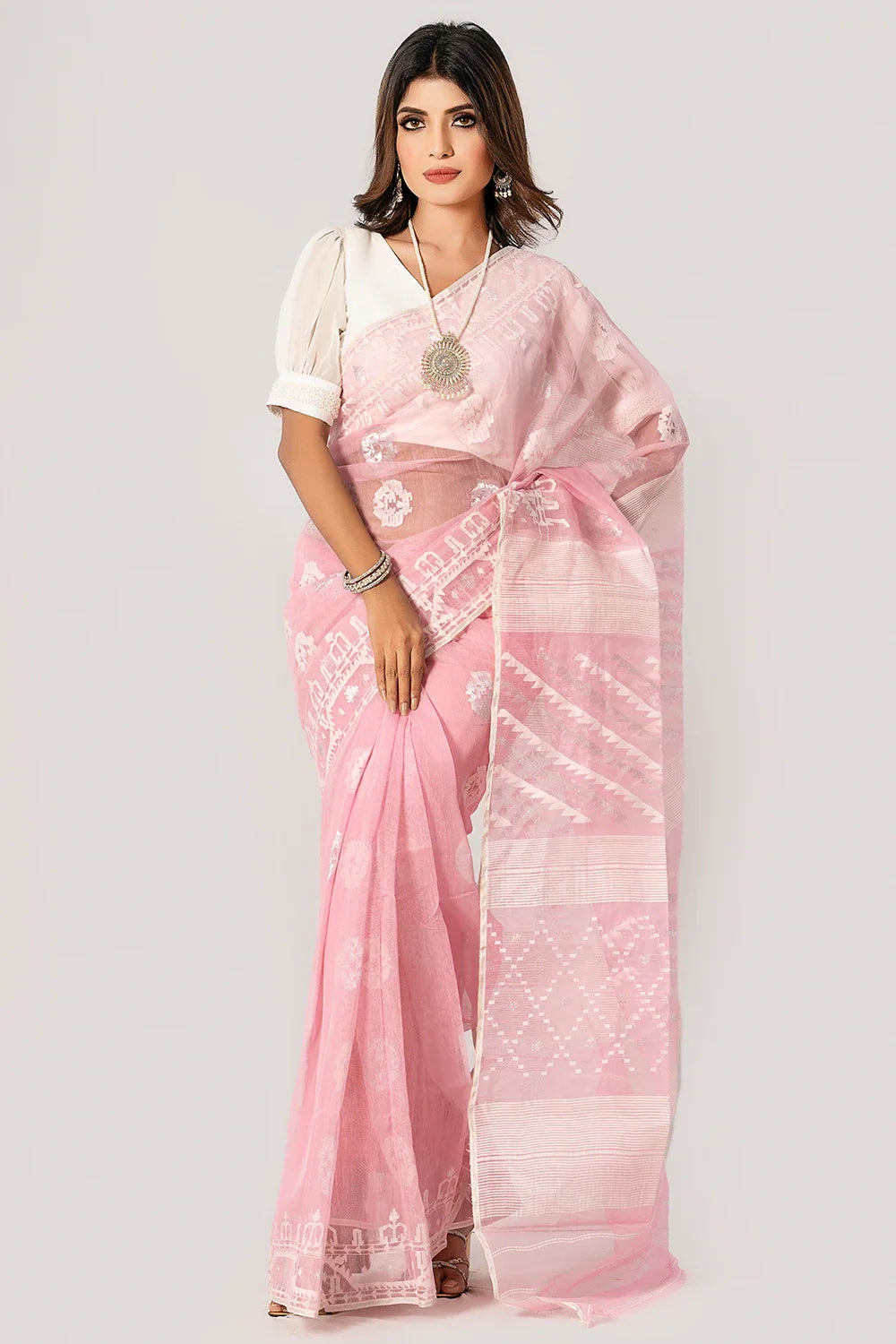 Belwari Jamdani Saree