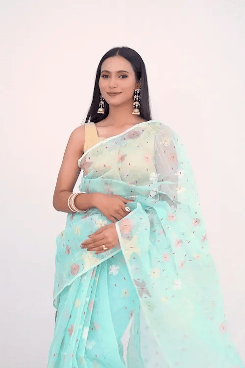 Belwari Jamdani Saree