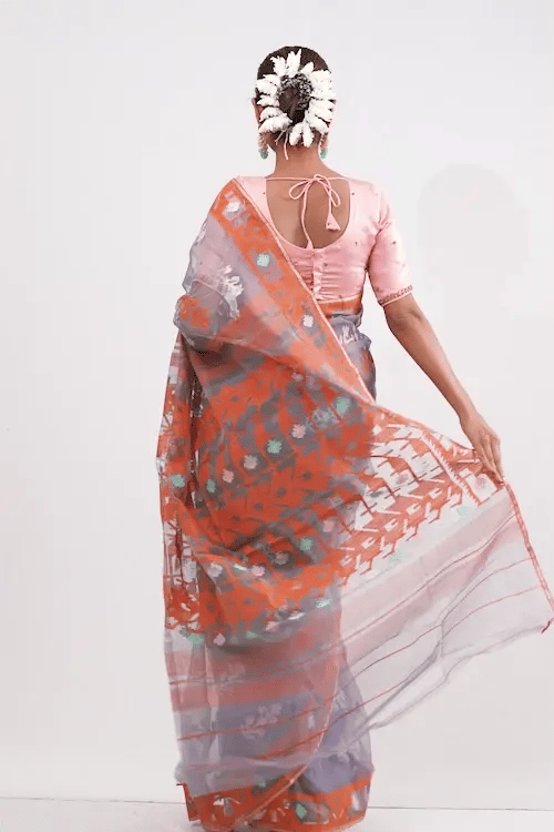 Belwari Jamdani Saree
