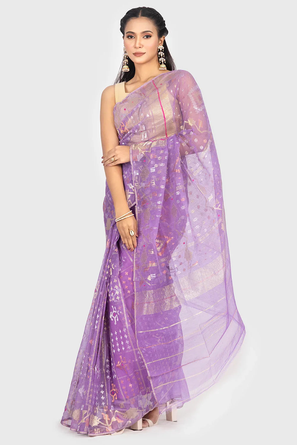 Belwari Jamdani Saree