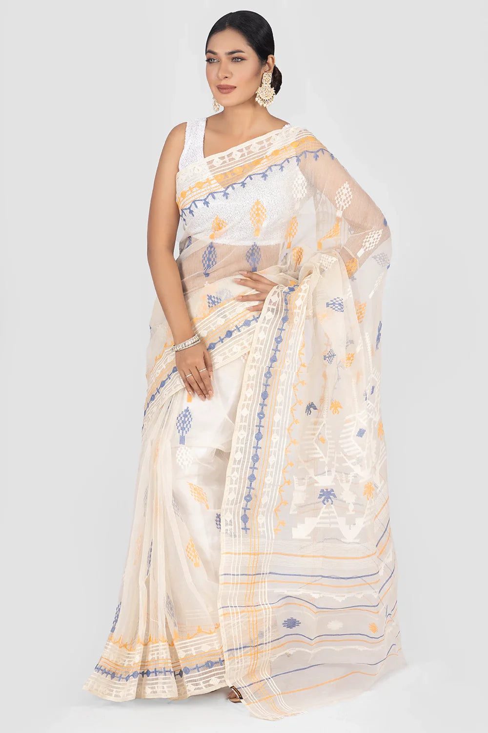 Belwari Jamdani Saree