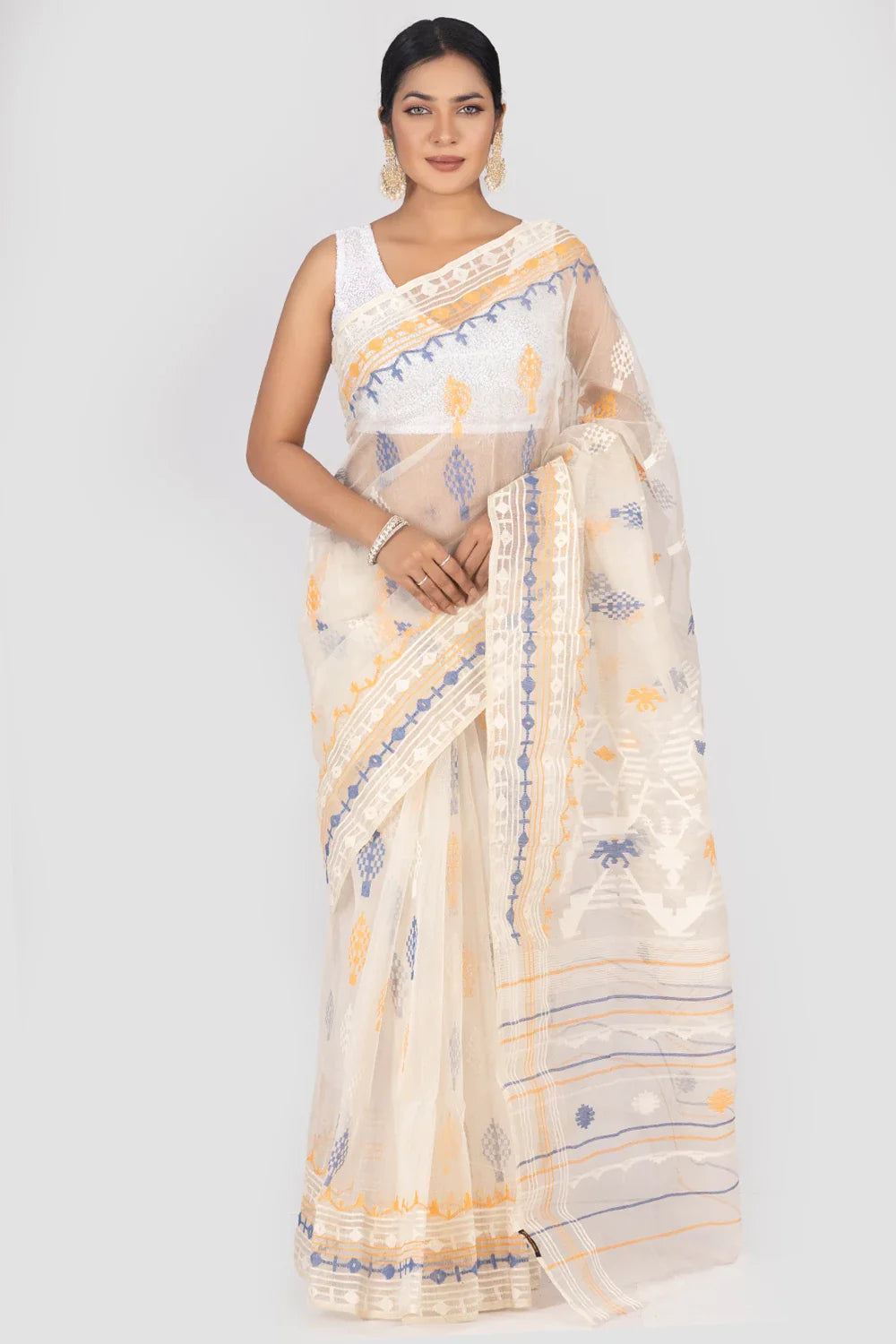 Belwari Jamdani Saree