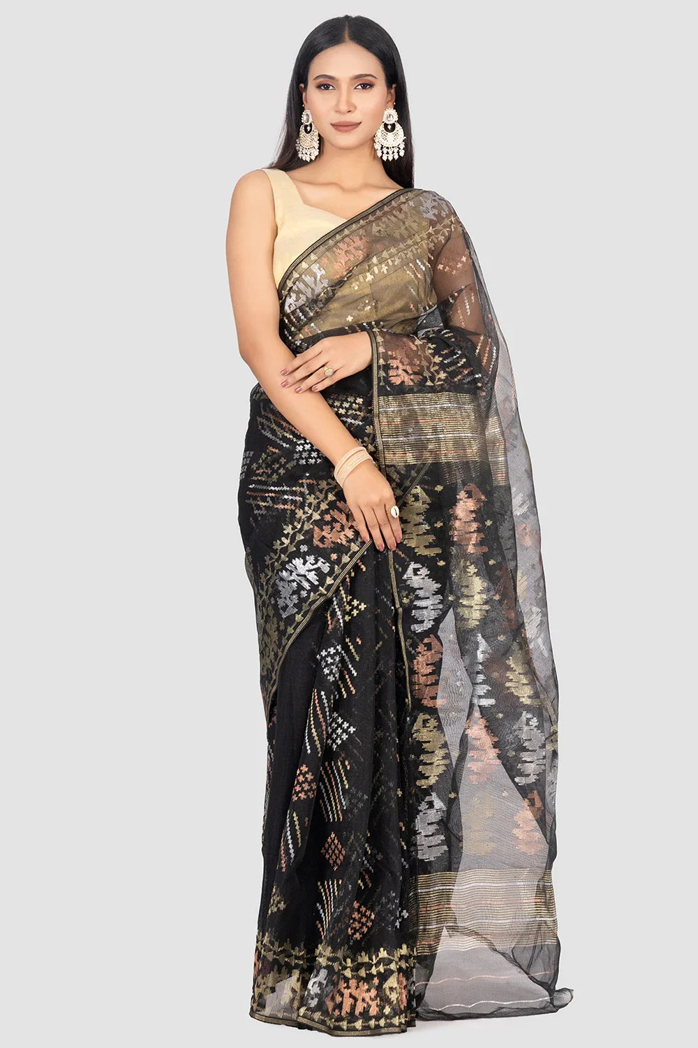 Belwari Jamdani Saree