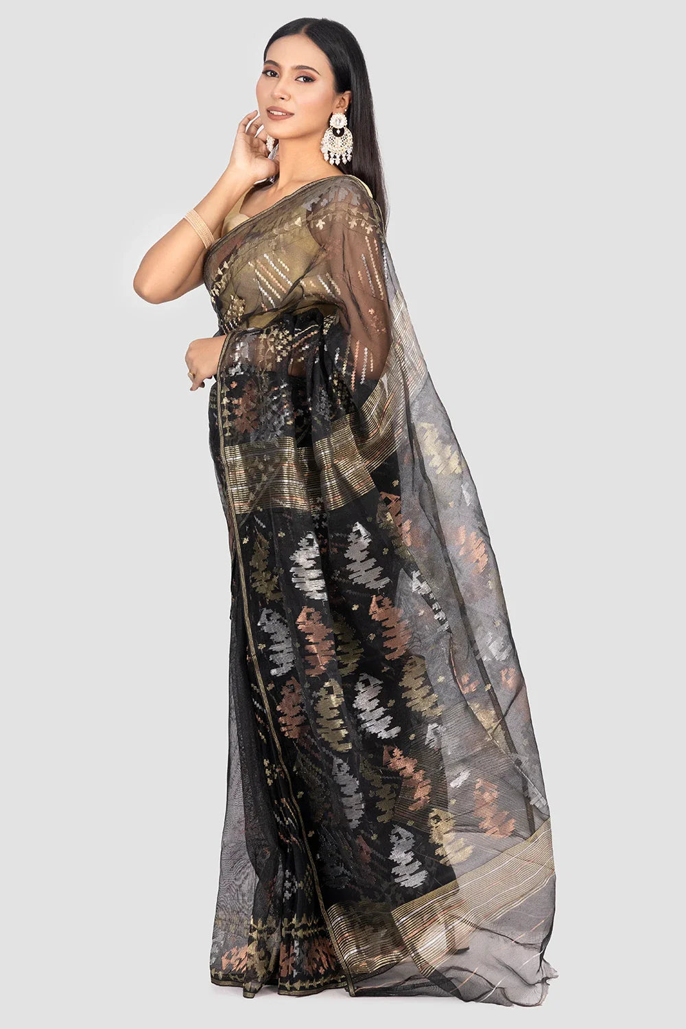 Belwari Jamdani Saree
