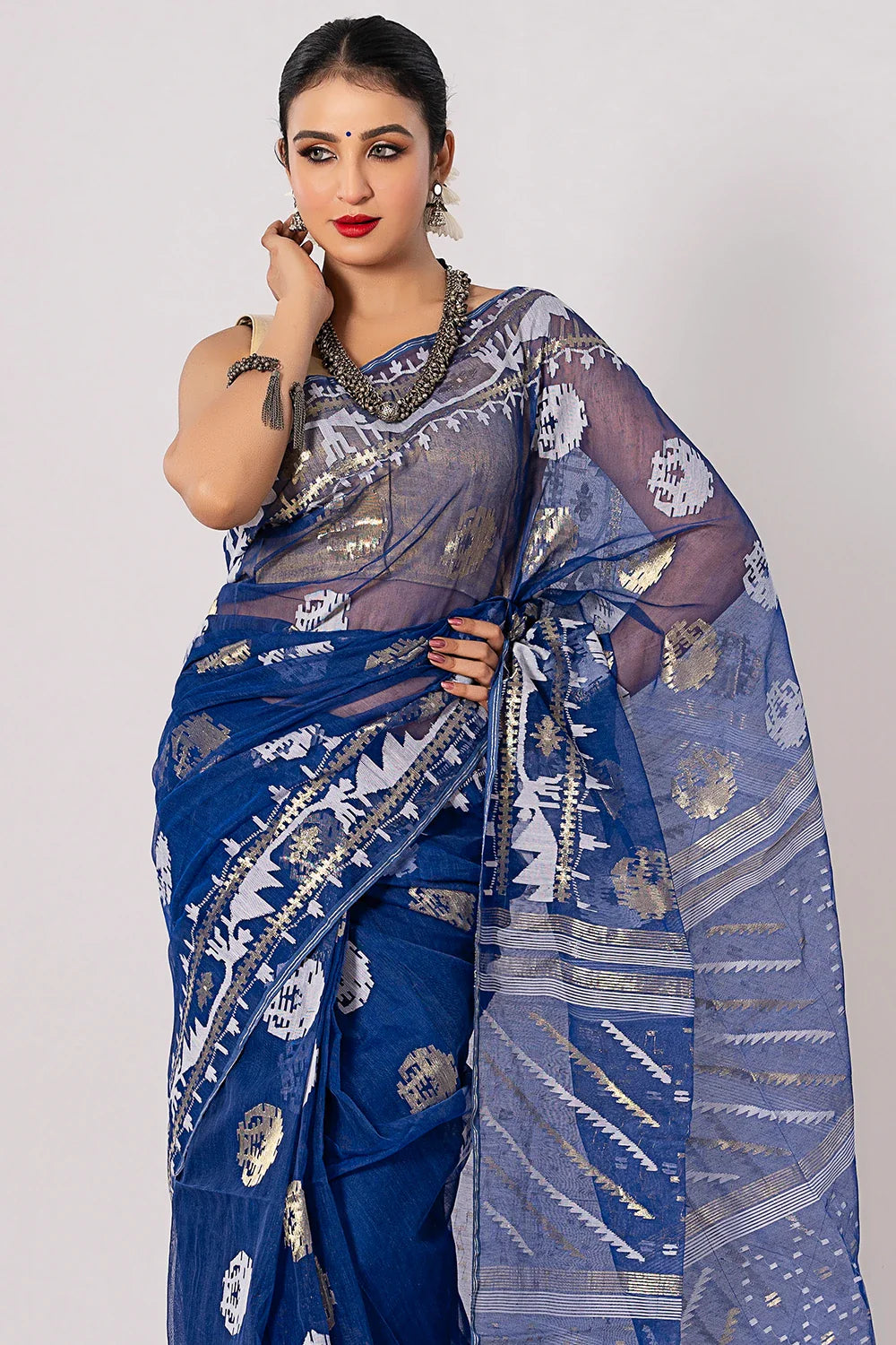 Belwari Jamdani Saree