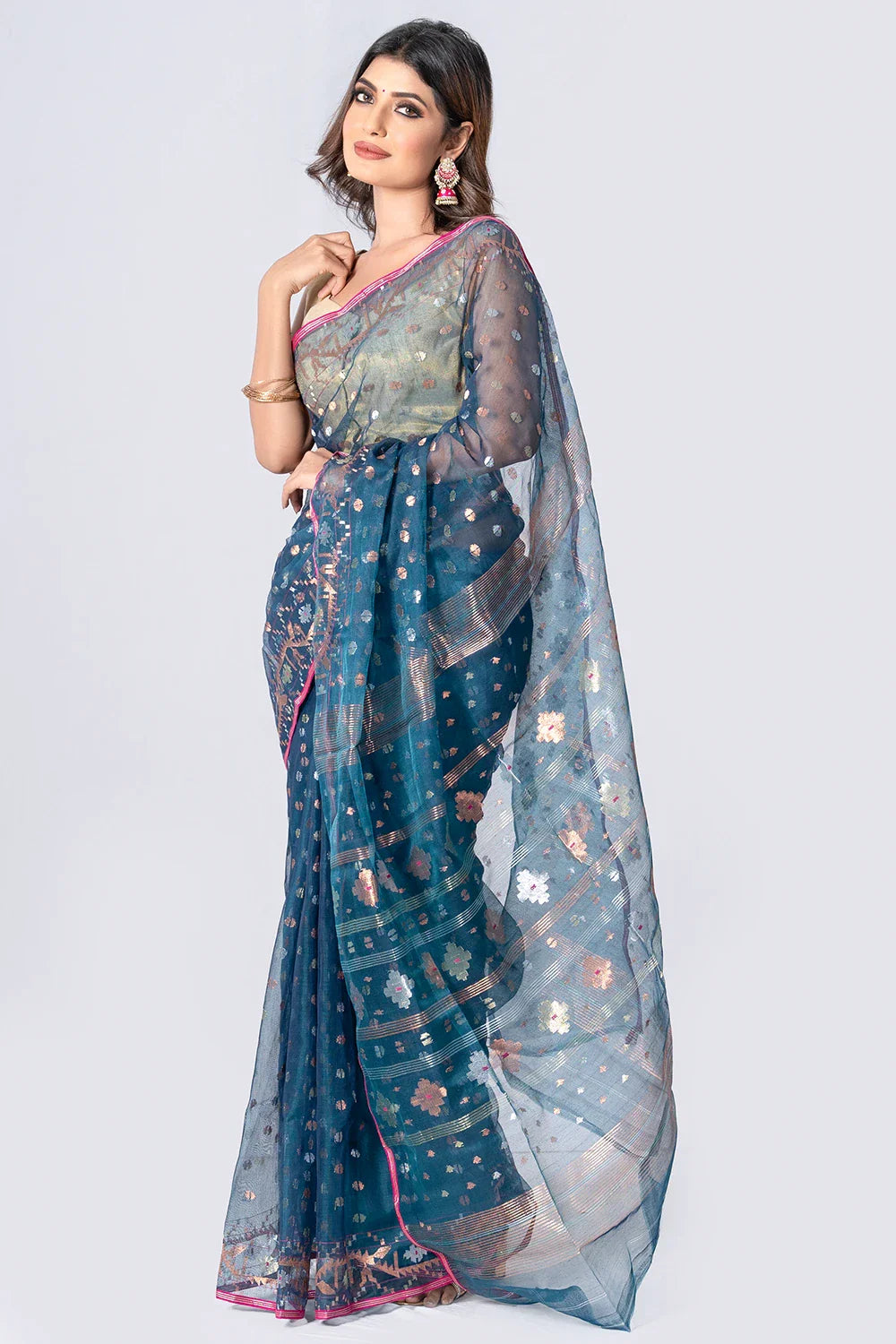 Belwari Jamdani Saree