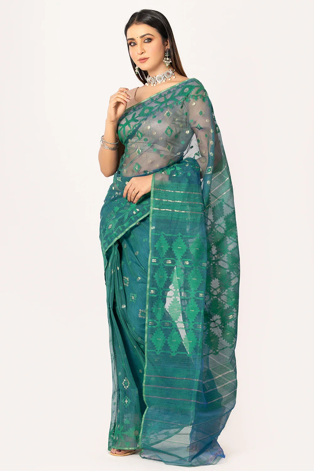 Belwari Jamdani Saree