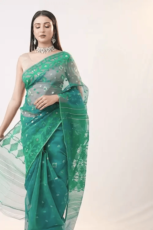 Belwari Jamdani Saree