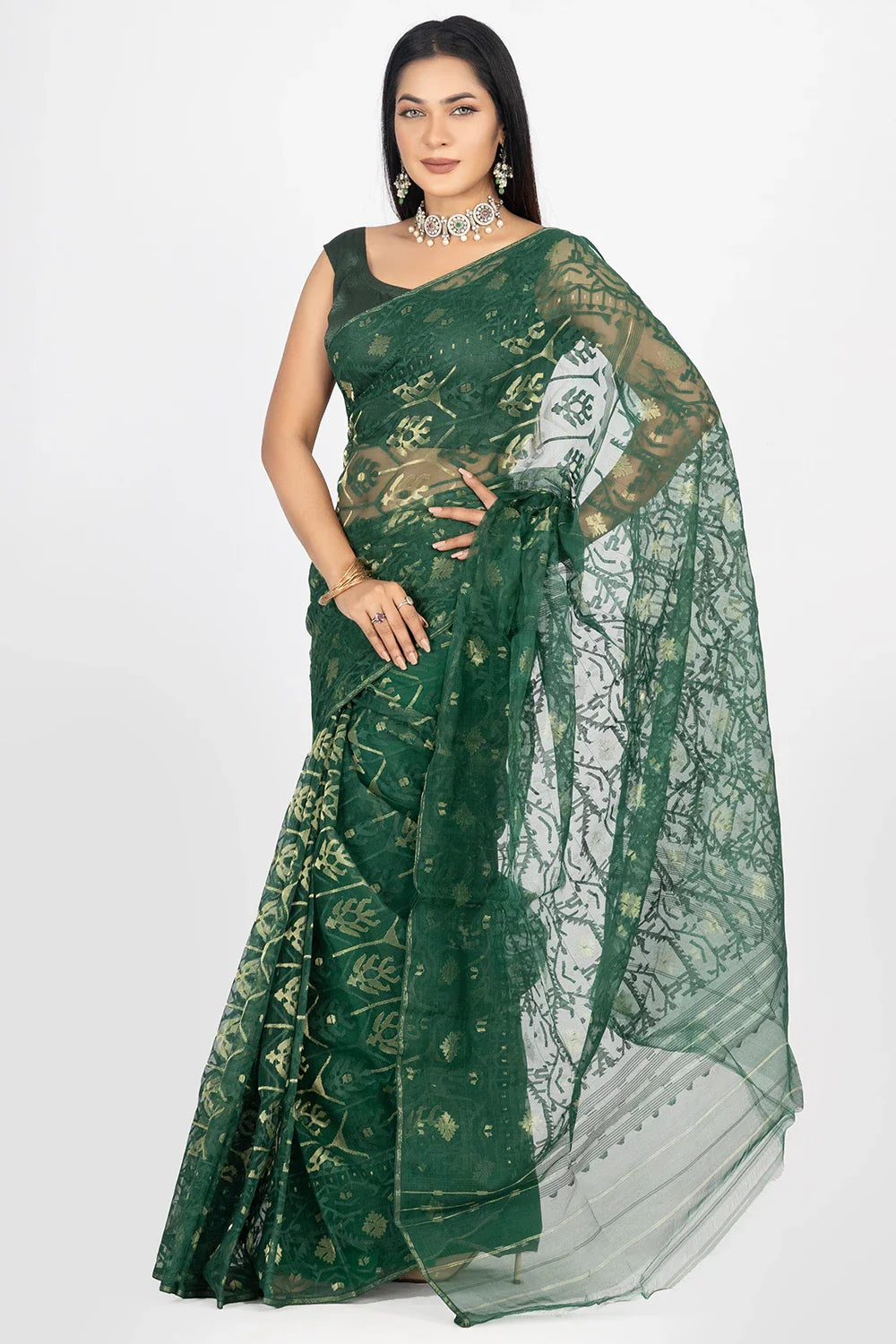 Belwari Jamdani Saree