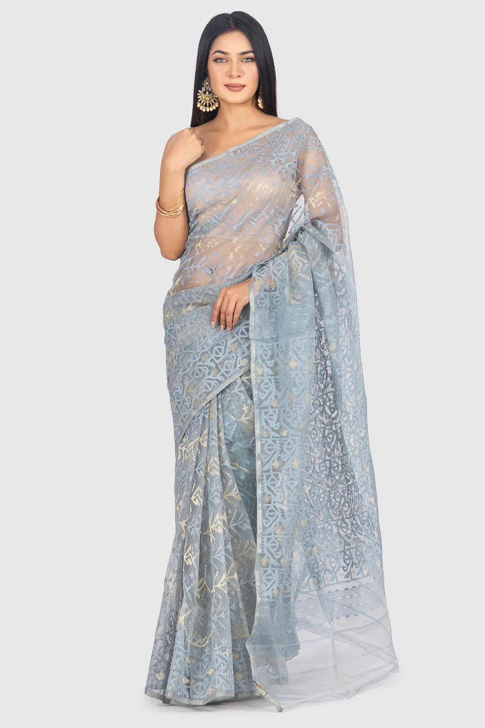 Belwari Jamdani Saree