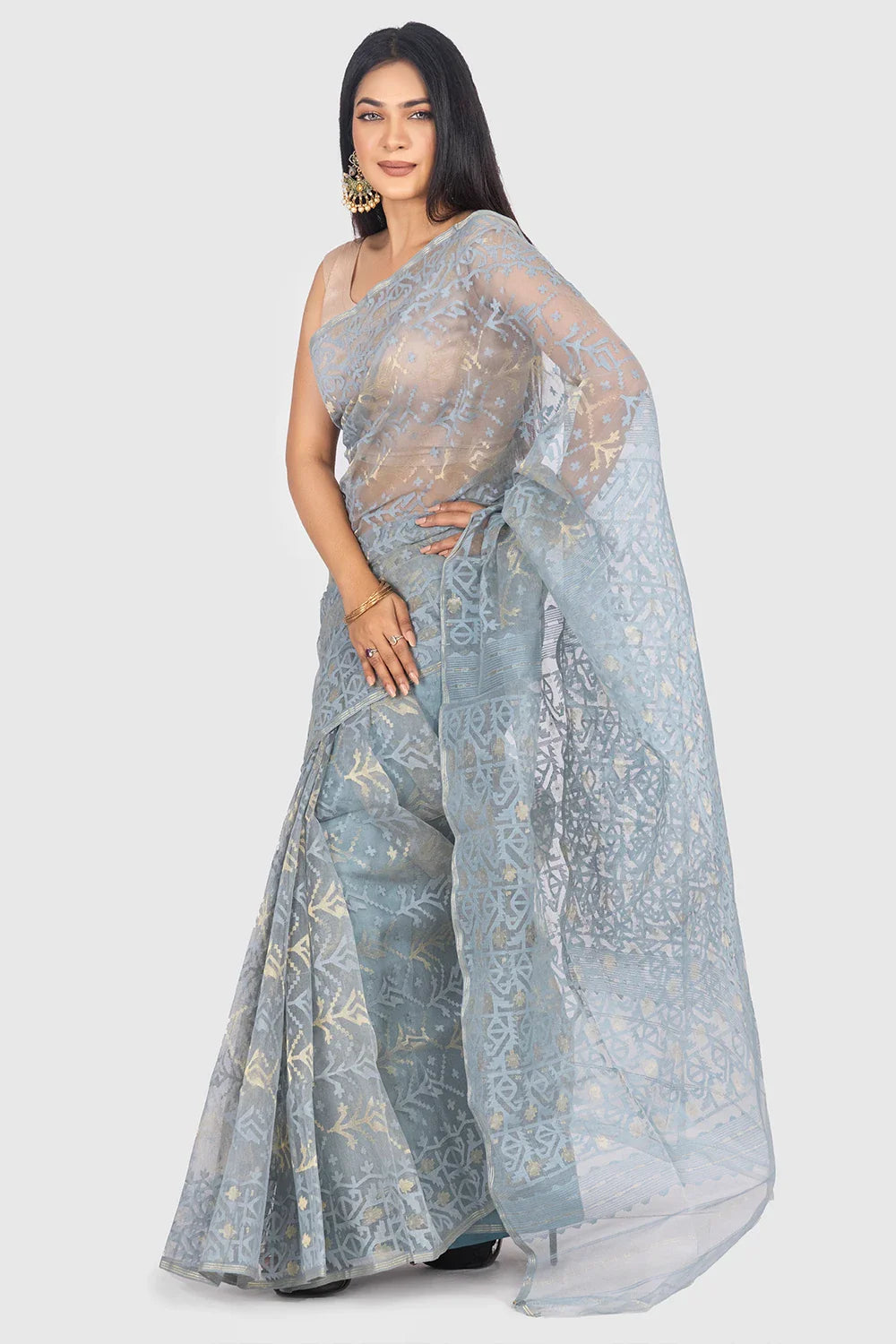 Belwari Jamdani Saree