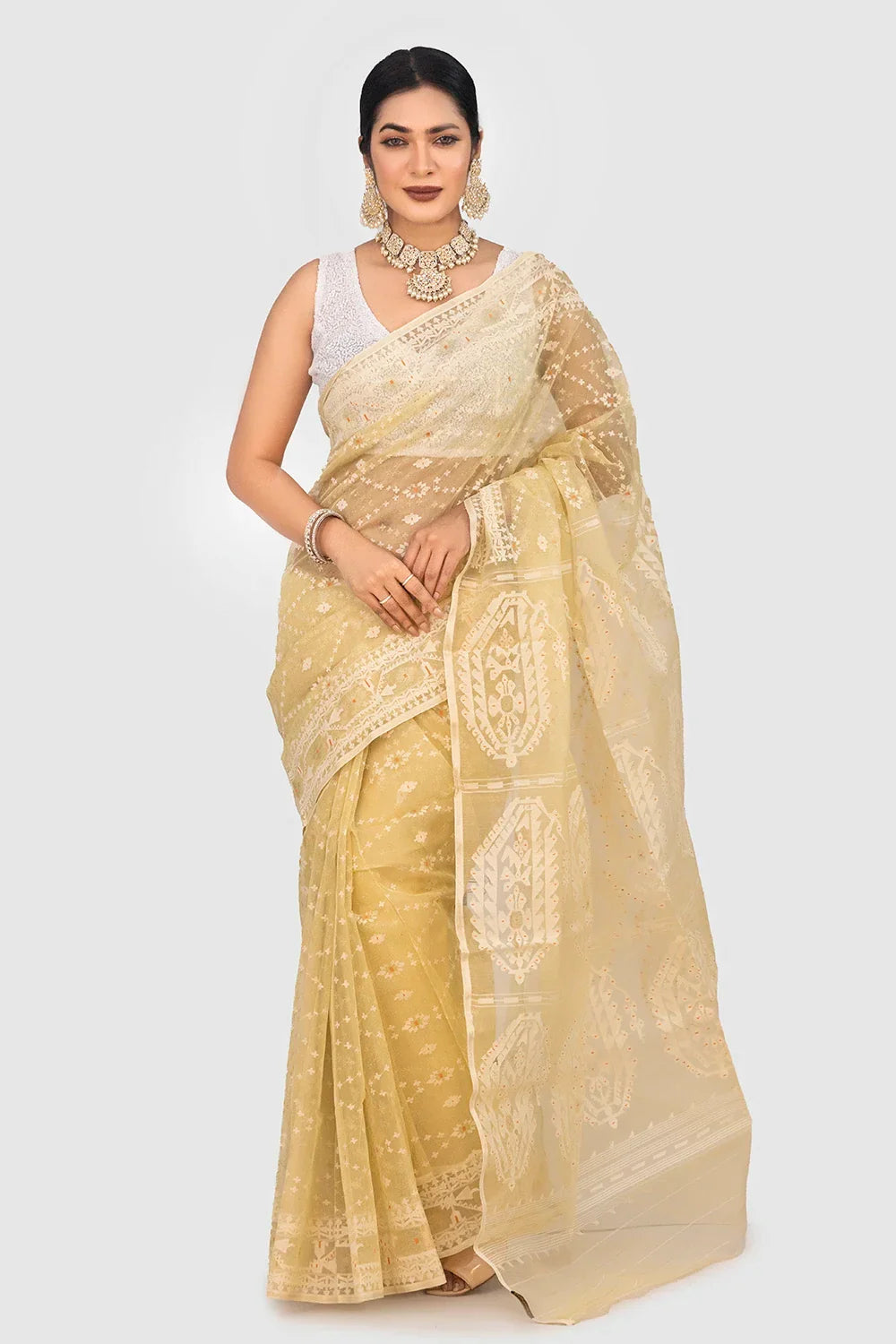 Belwari Jamdani Saree