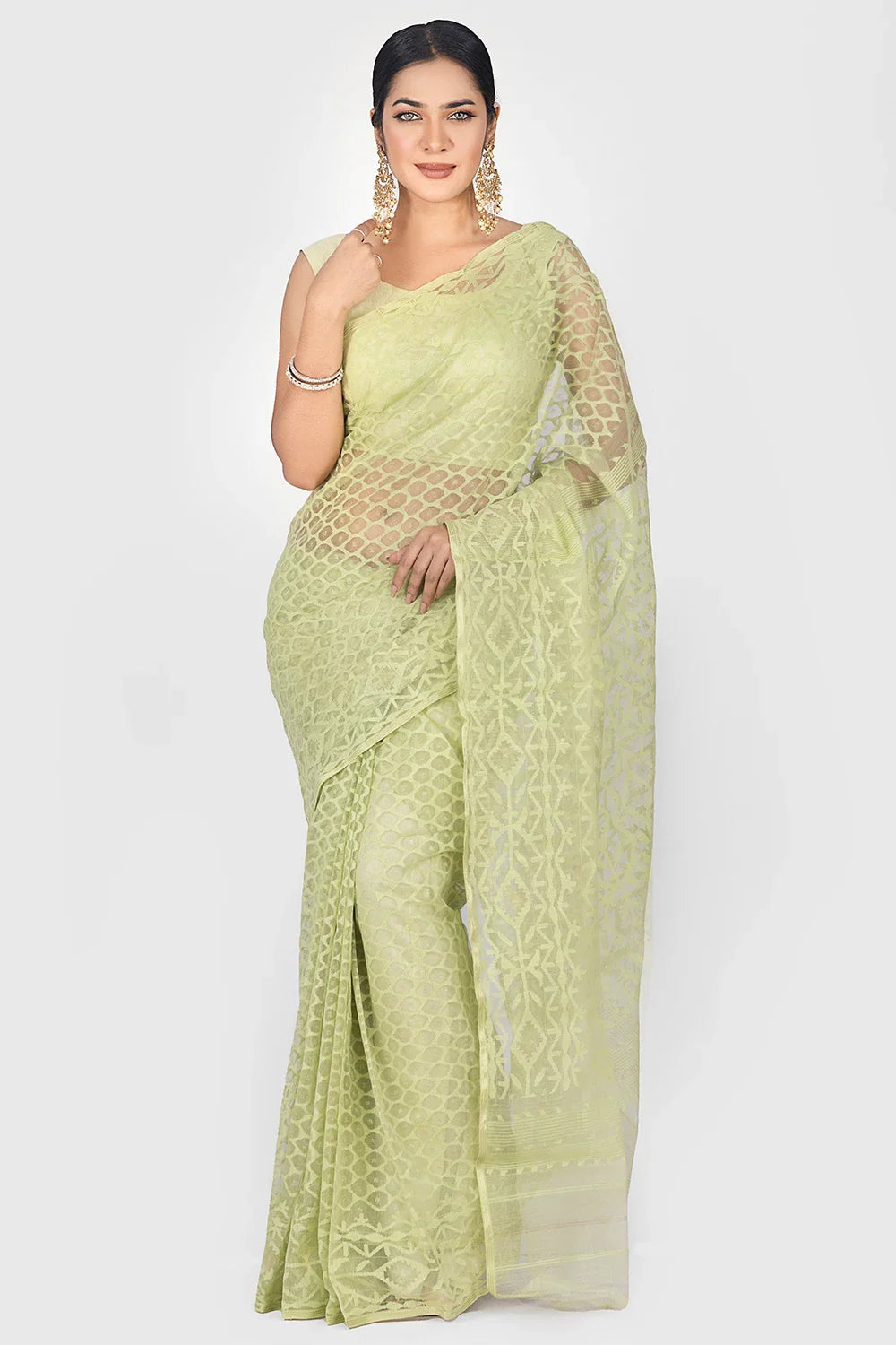 Belwari Jamdani Saree