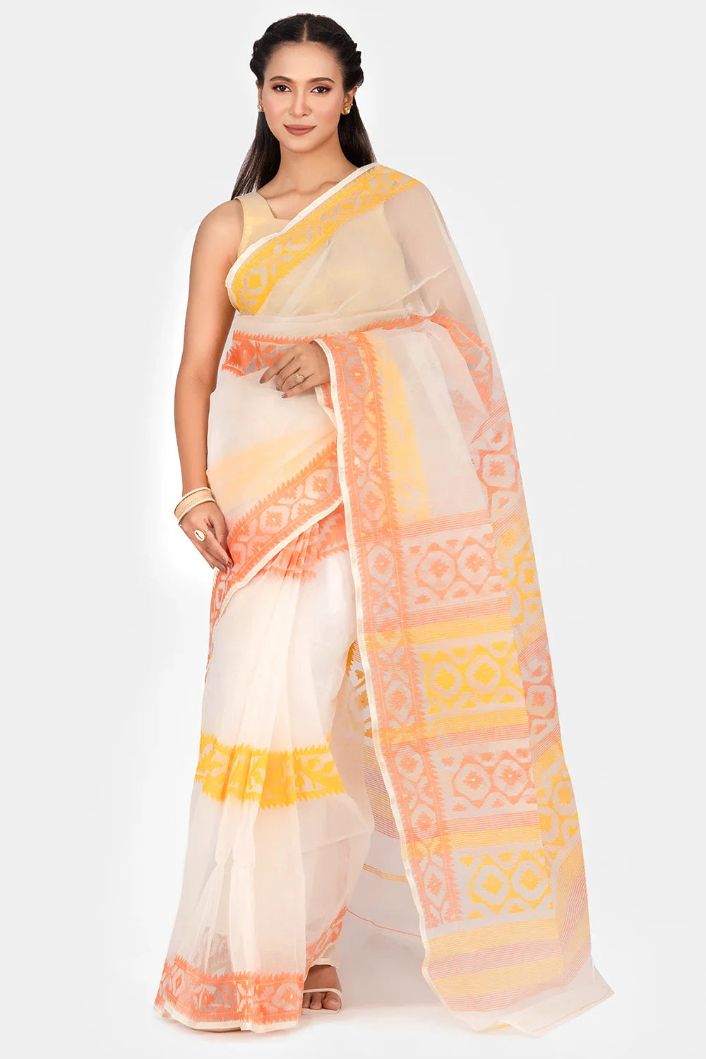 Belwari Jamdani Saree