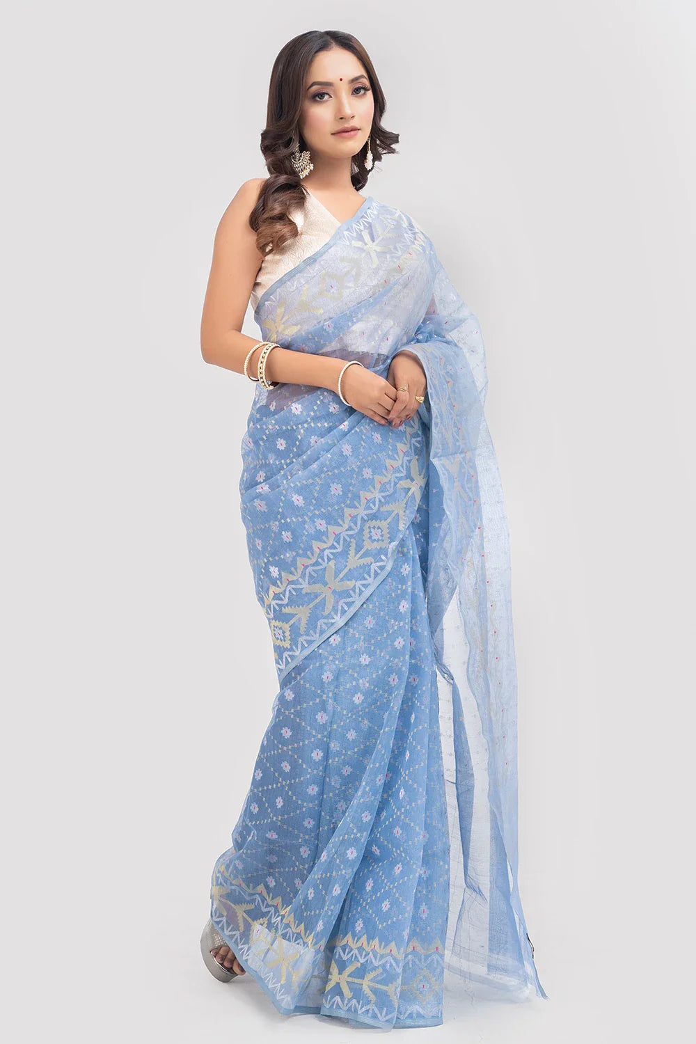 Belwari Jamdani Saree