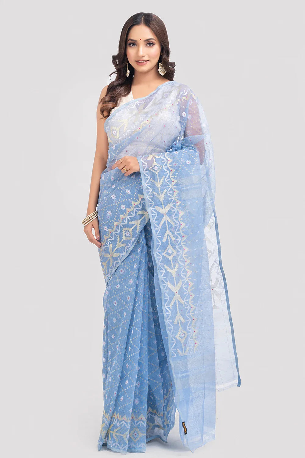 Belwari Jamdani Saree