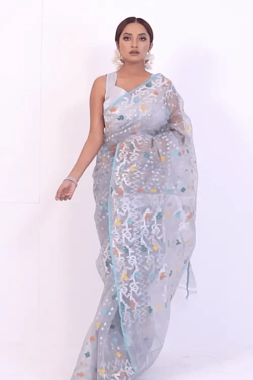 Belwari Jamdani Saree
