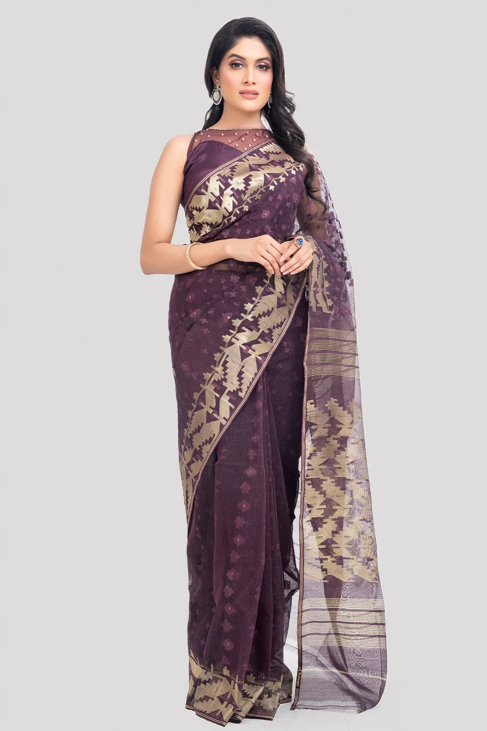 Belwari Jamdani Saree