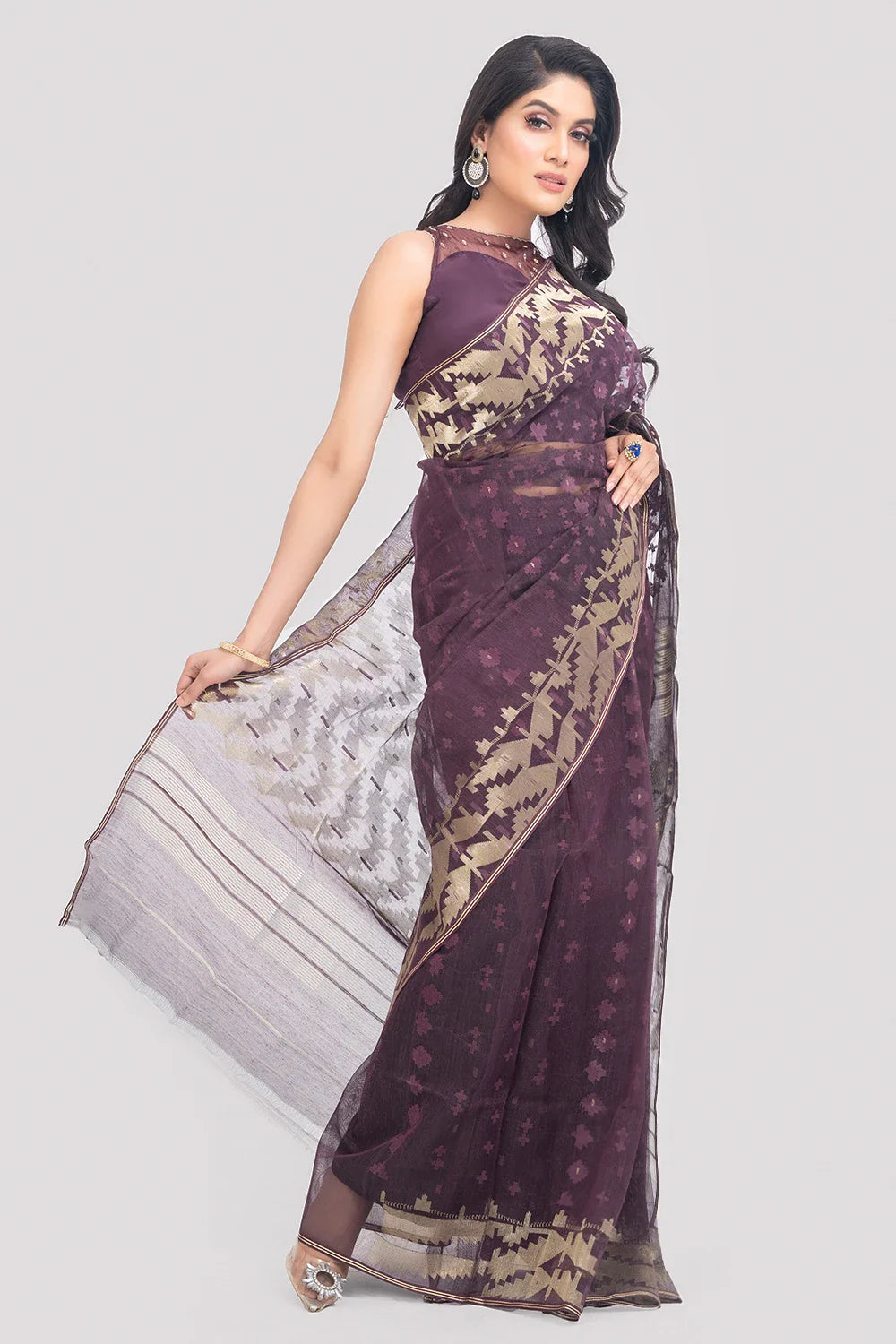 Belwari Jamdani Saree