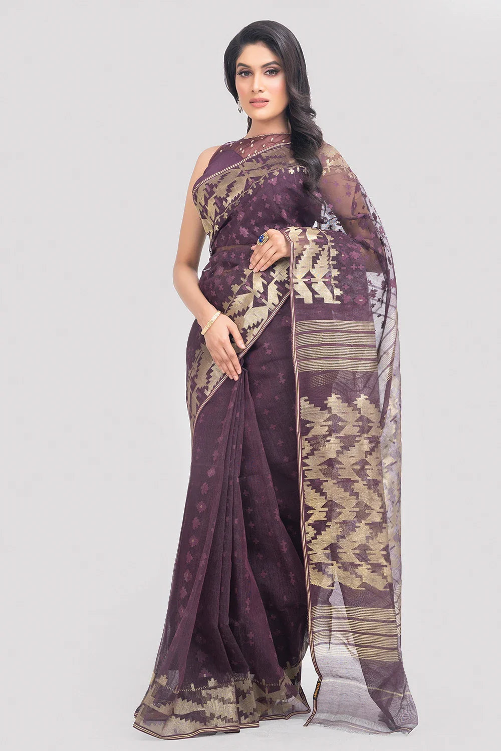 Belwari Jamdani Saree