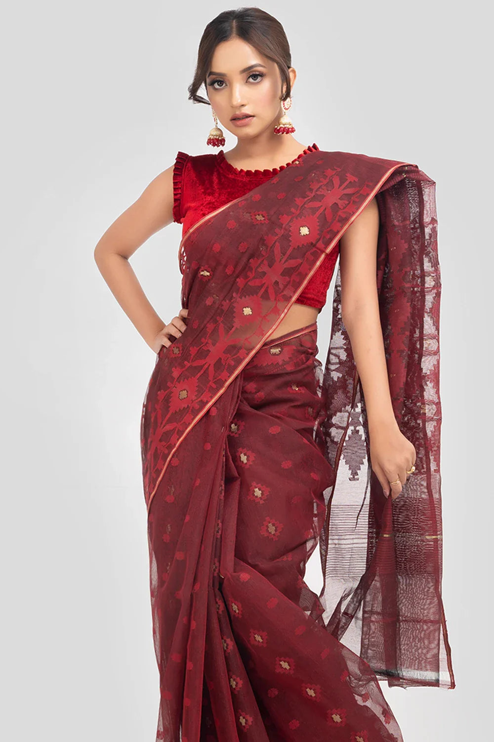 Belwari Jamdani Saree