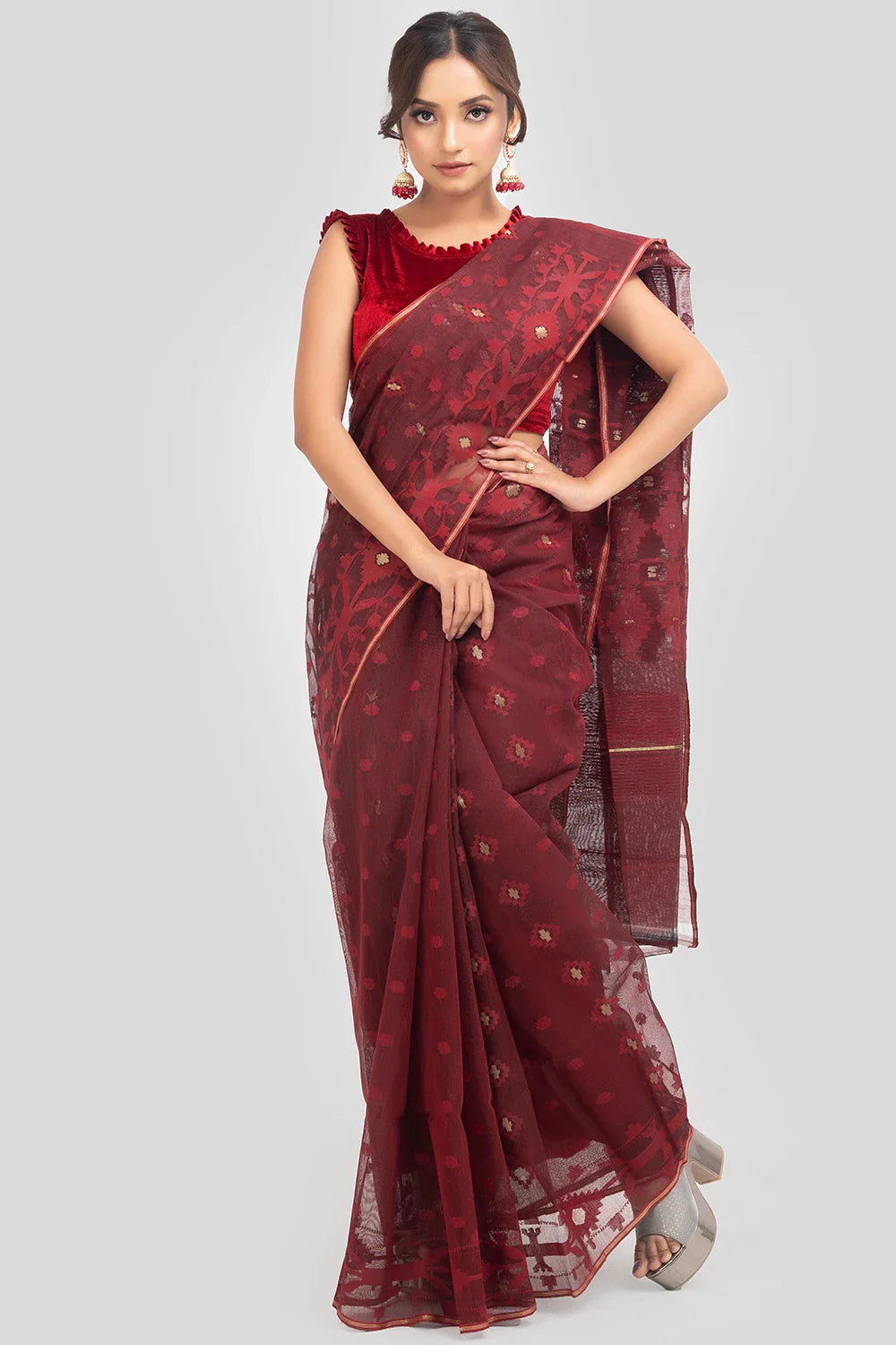 Belwari Jamdani Saree