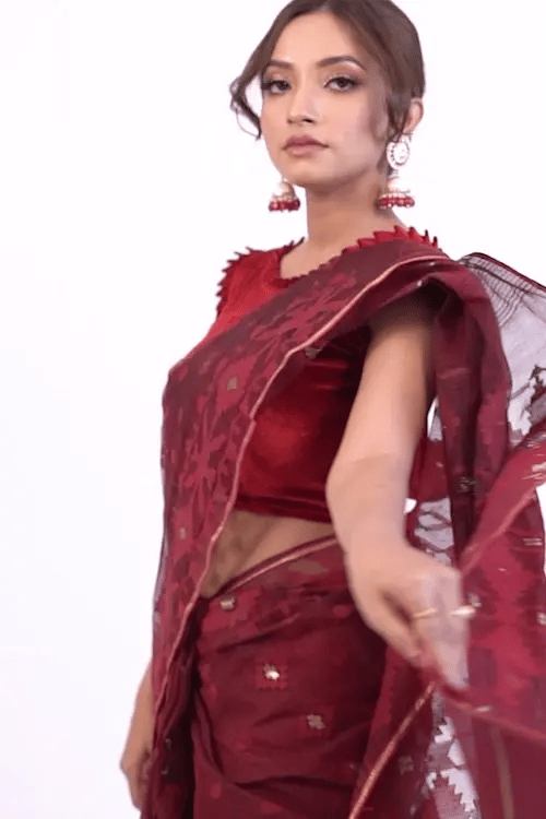Belwari Jamdani Saree