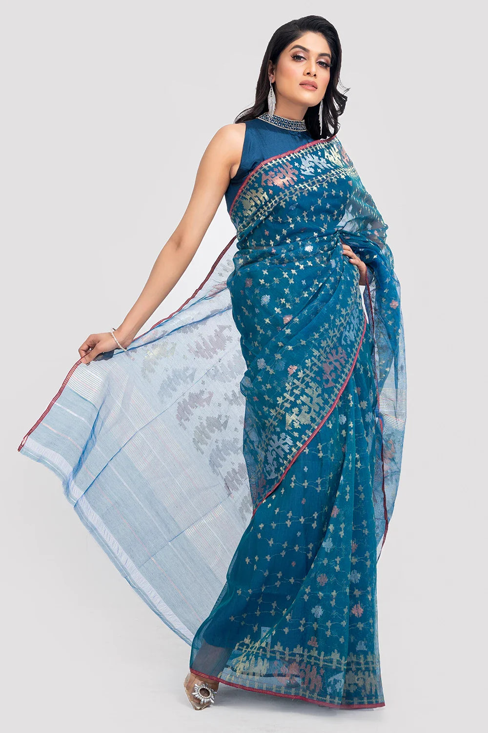Belwari Jamdani Saree