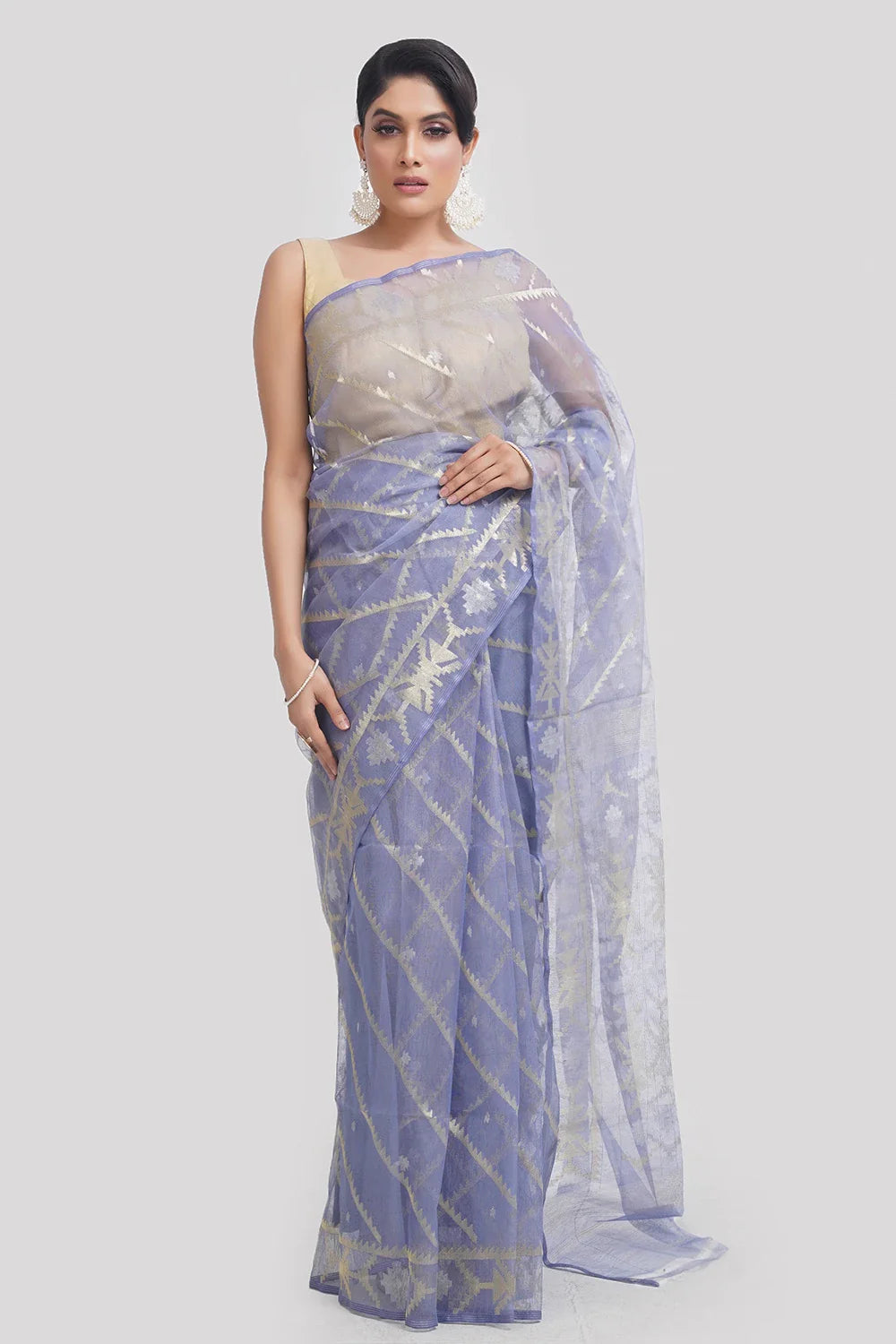 Belwari Jamdani Saree