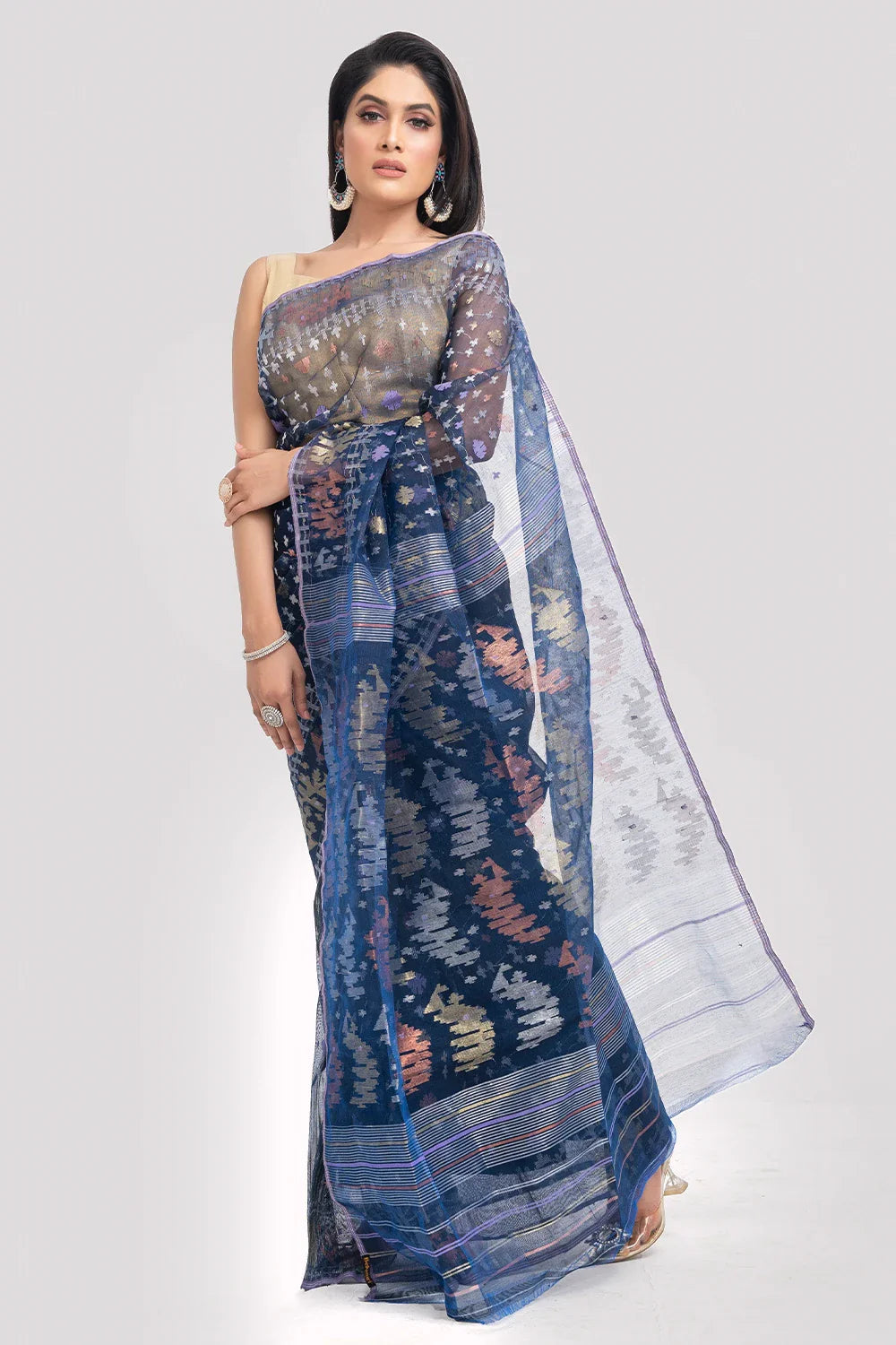 Belwari Jamdani Saree
