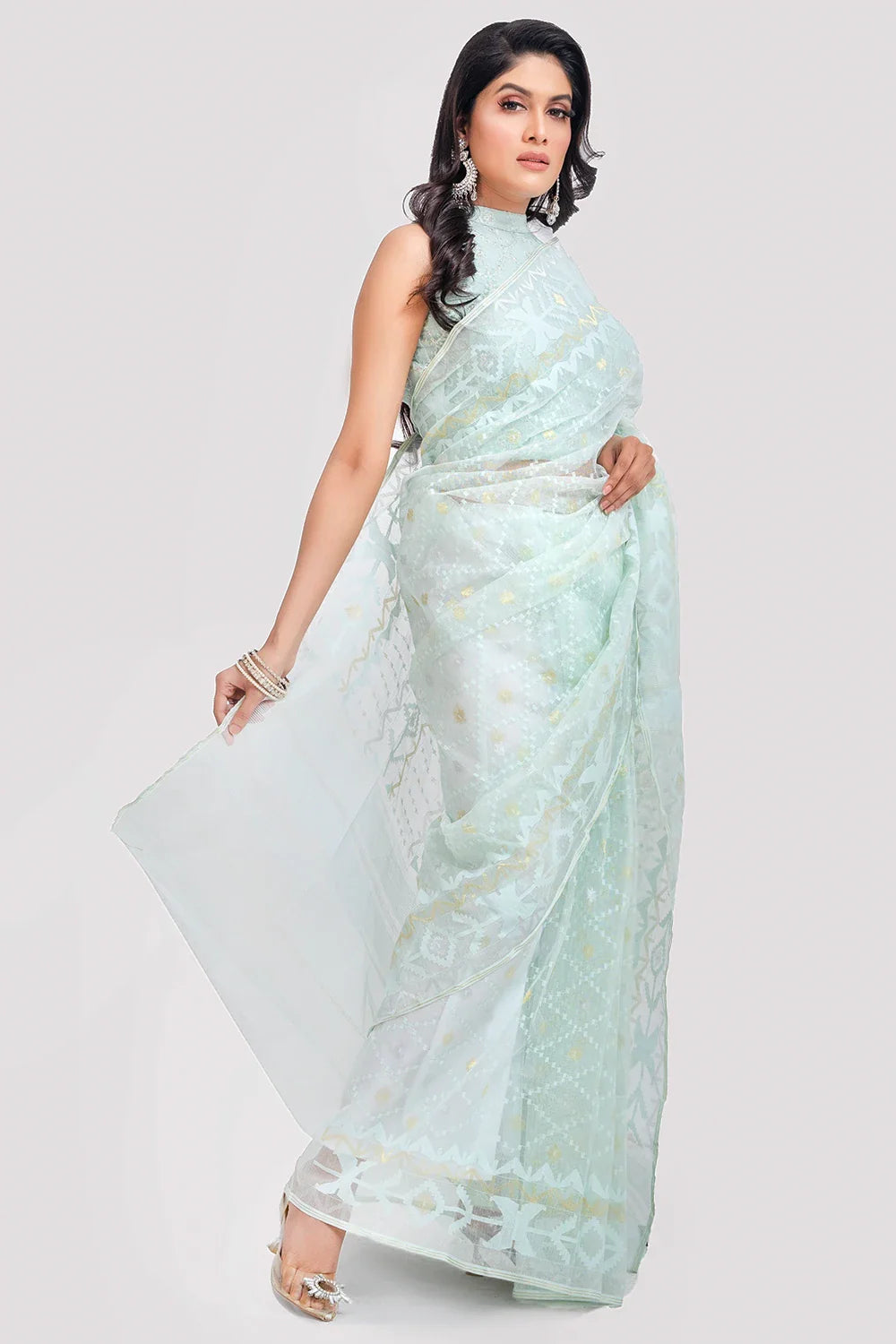 Belwari Jamdani Saree