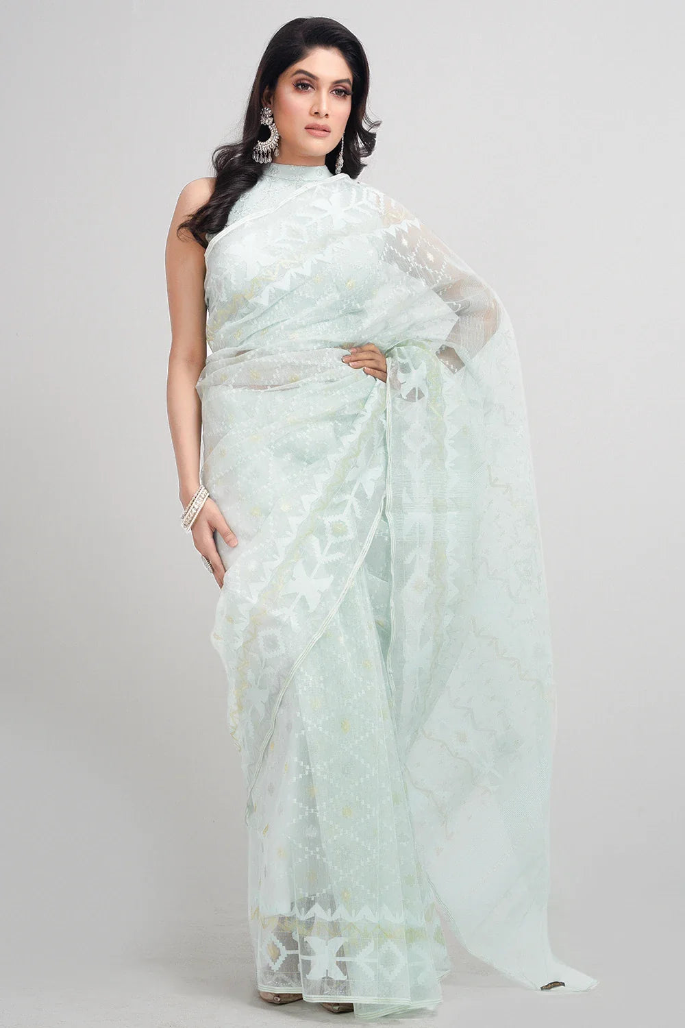 Belwari Jamdani Saree