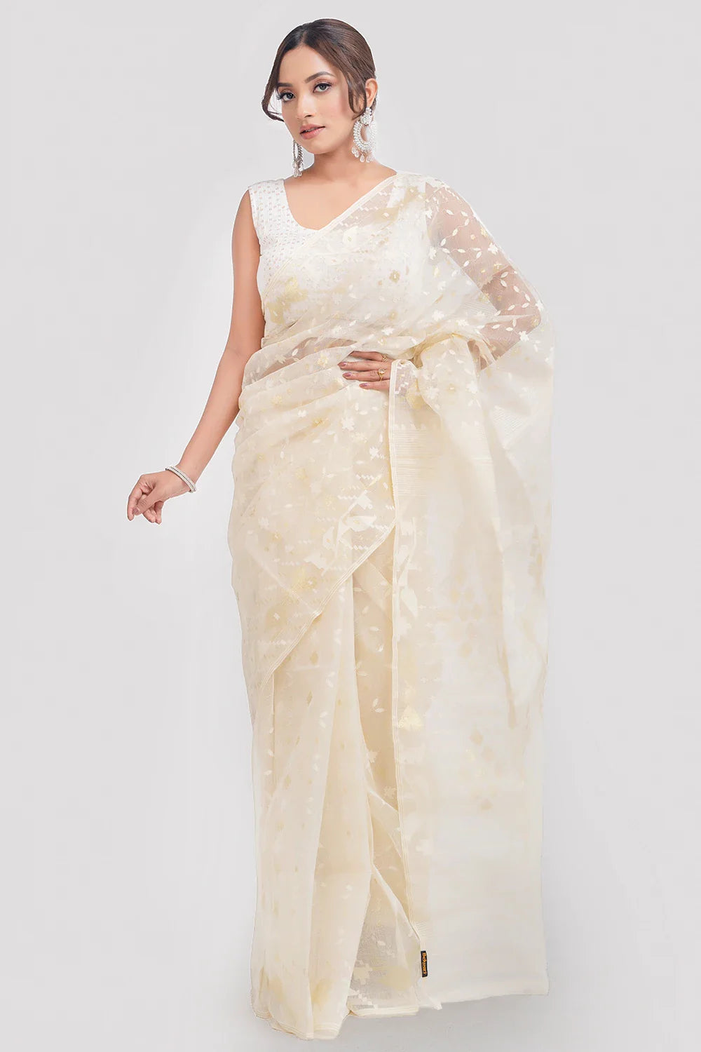 Belwari Jamdani Saree
