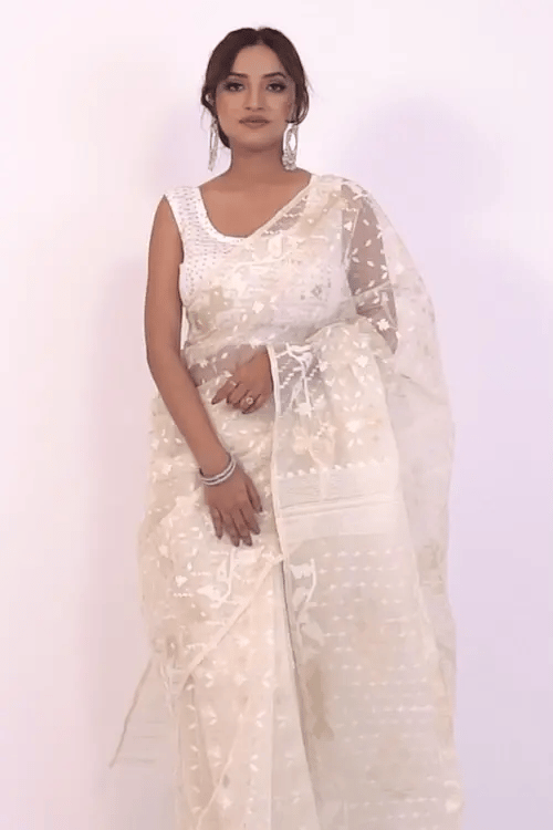 Belwari Jamdani Saree