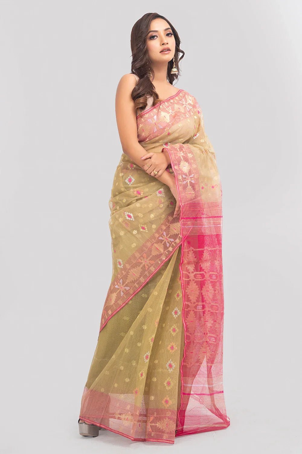 Belwari Jamdani Saree