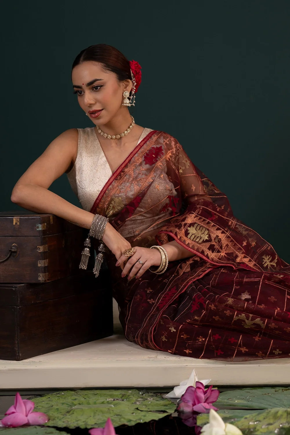 Belwari Jamdani Saree