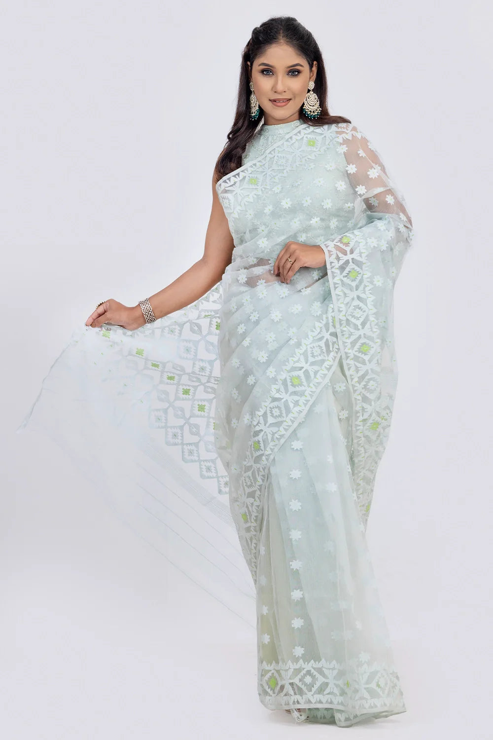 Belwari Jamdani Saree