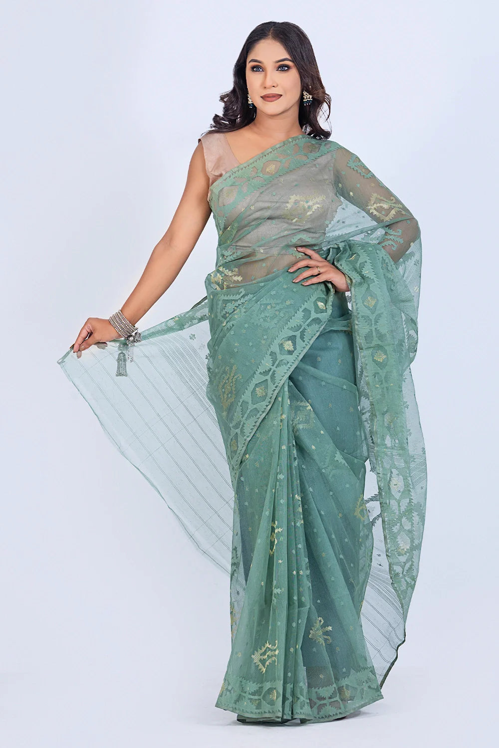 Belwari Jamdani Saree