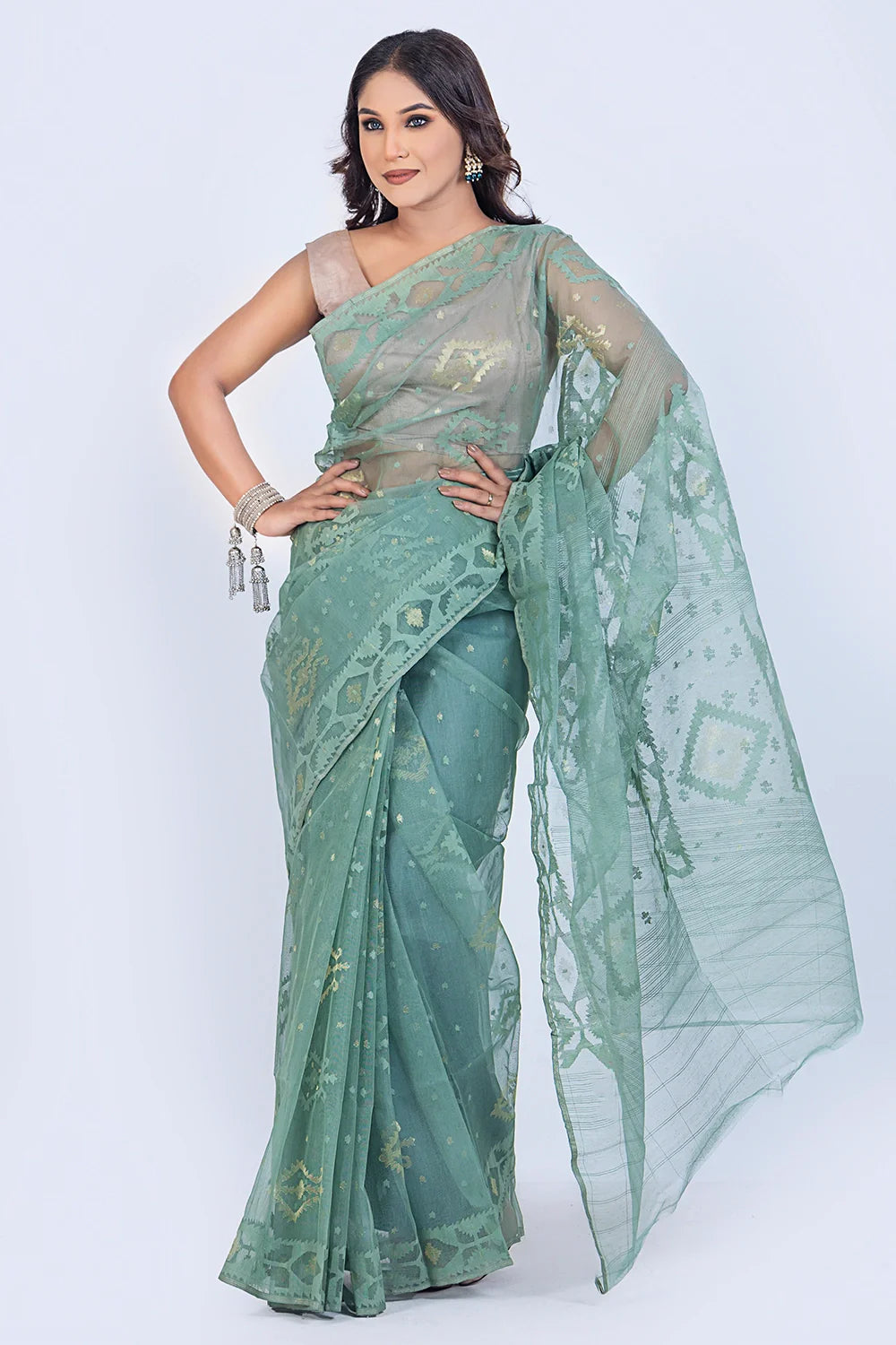 Belwari Jamdani Saree