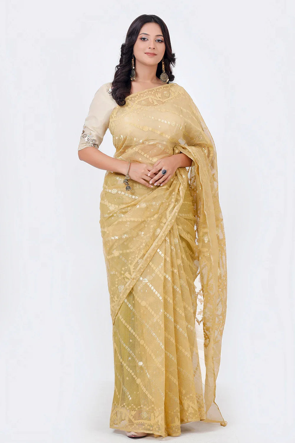 Belwari Jamdani Saree