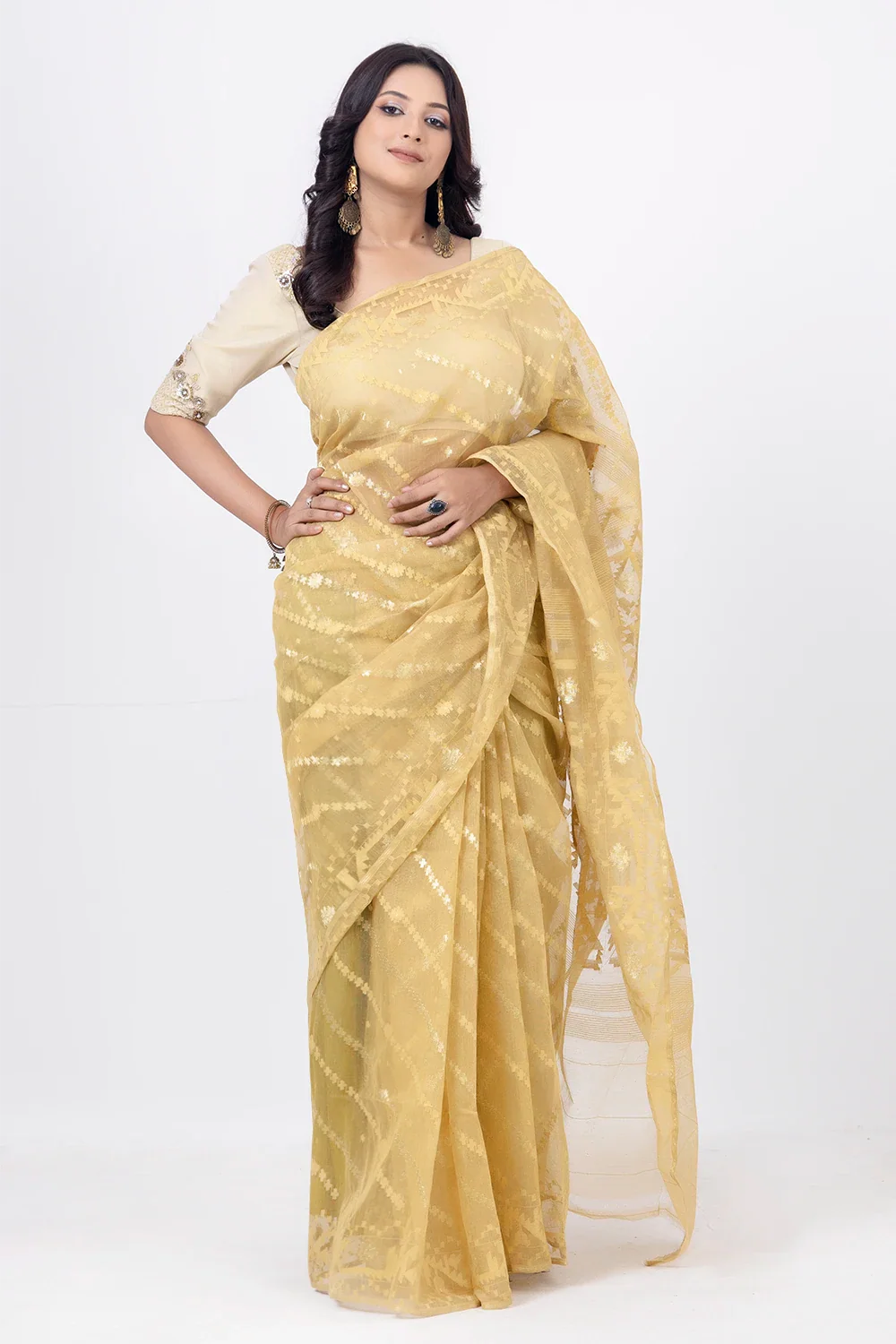 Belwari Jamdani Saree