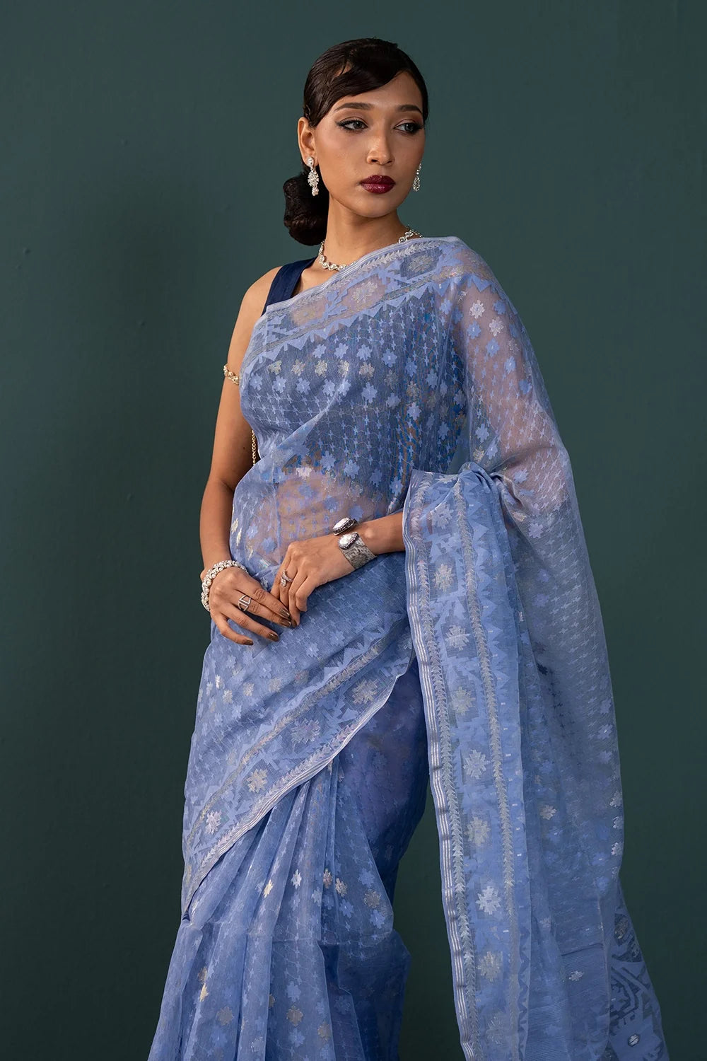 Belwari Jamdani Saree