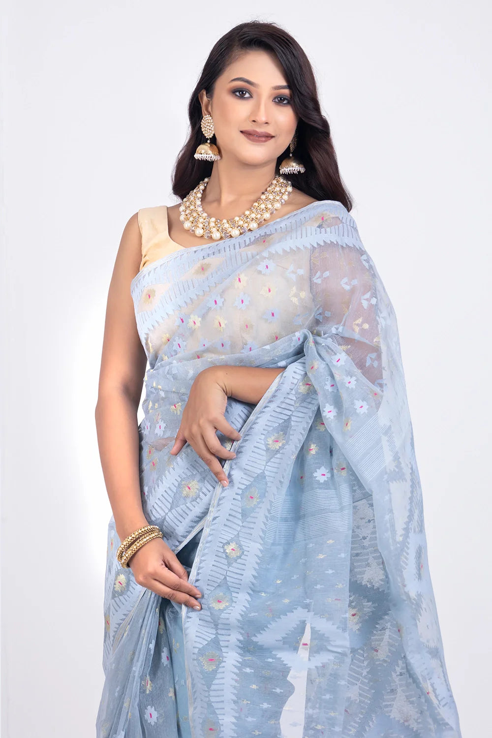 Belwari Jamdani Saree