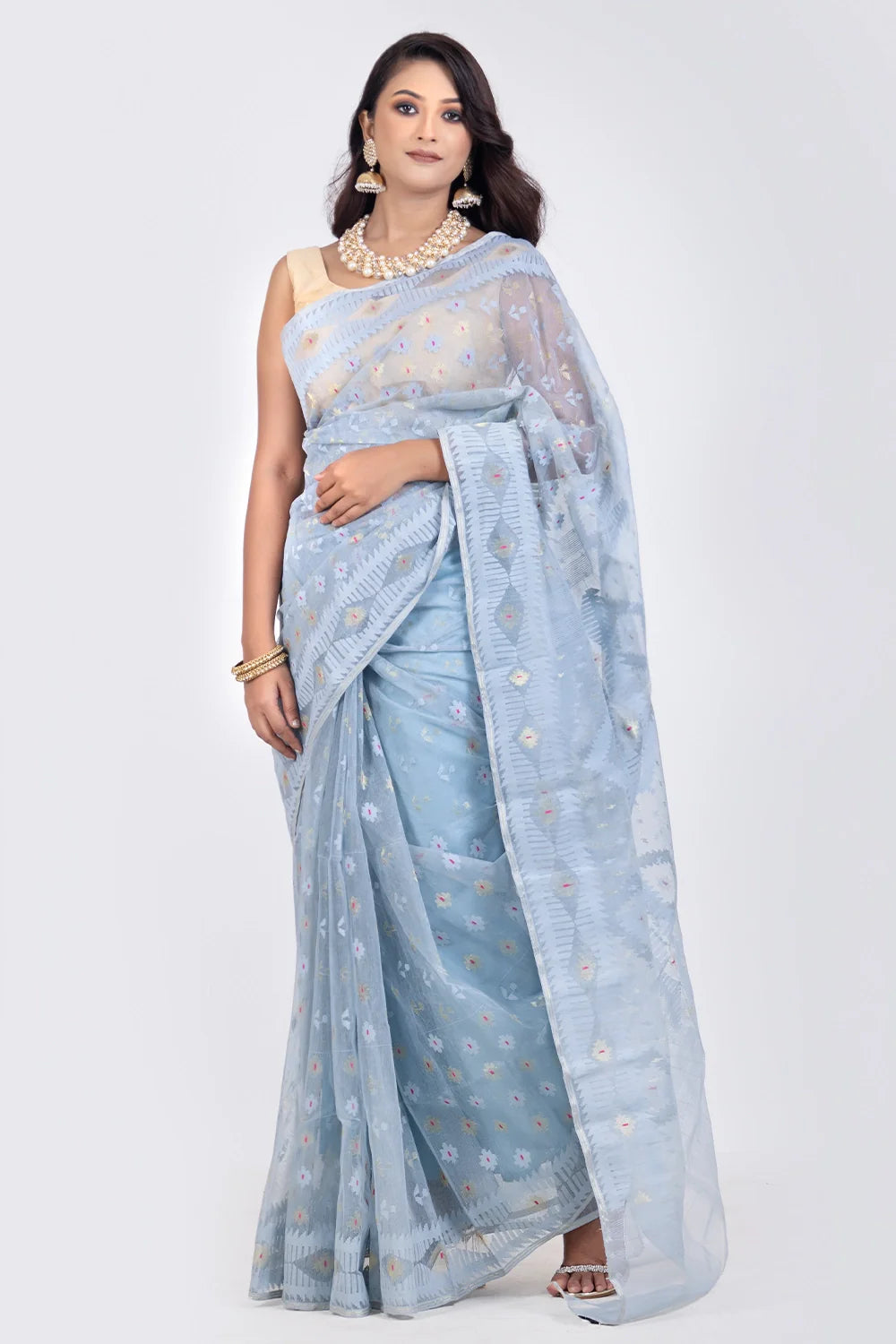 Belwari Jamdani Saree