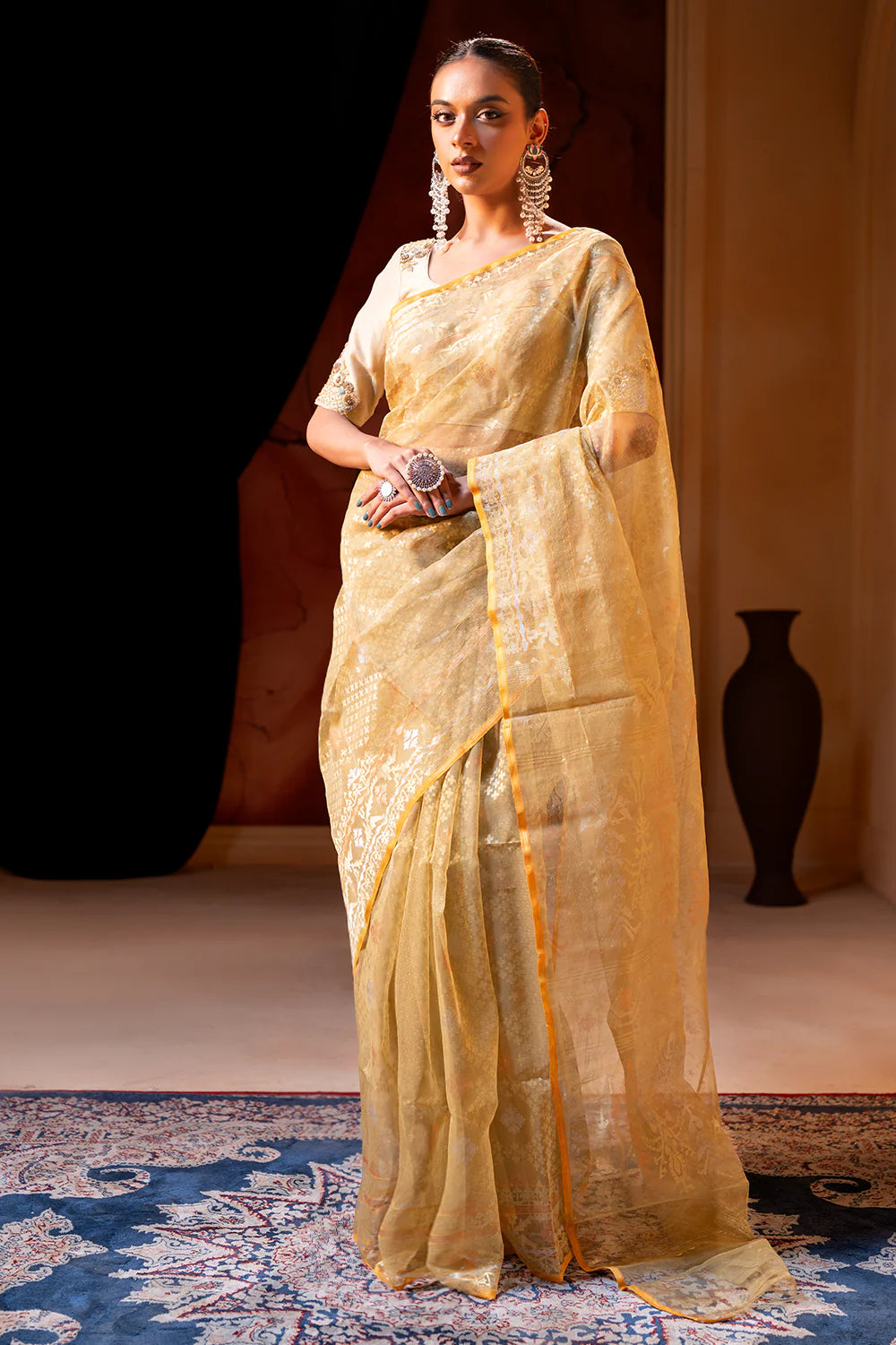 Belwari Jamdani Saree