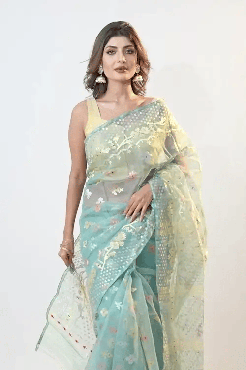 Belwari Jamdani Saree