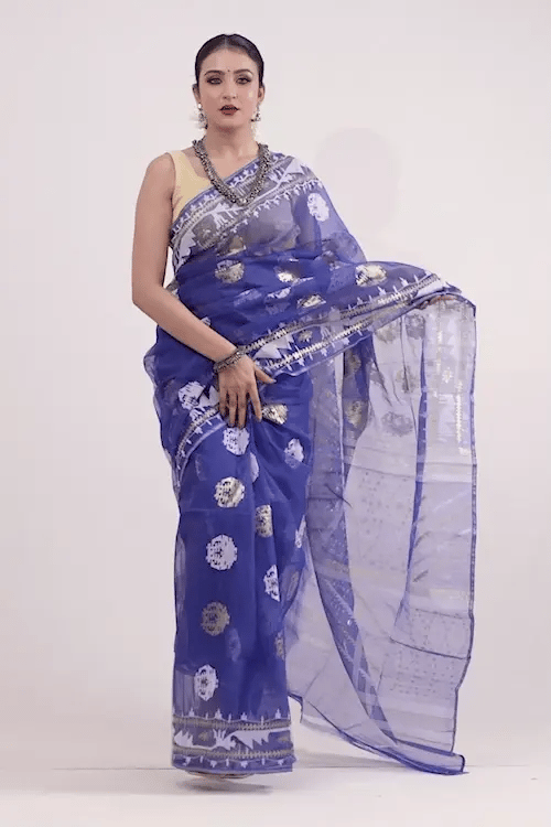 Belwari Jamdani Saree